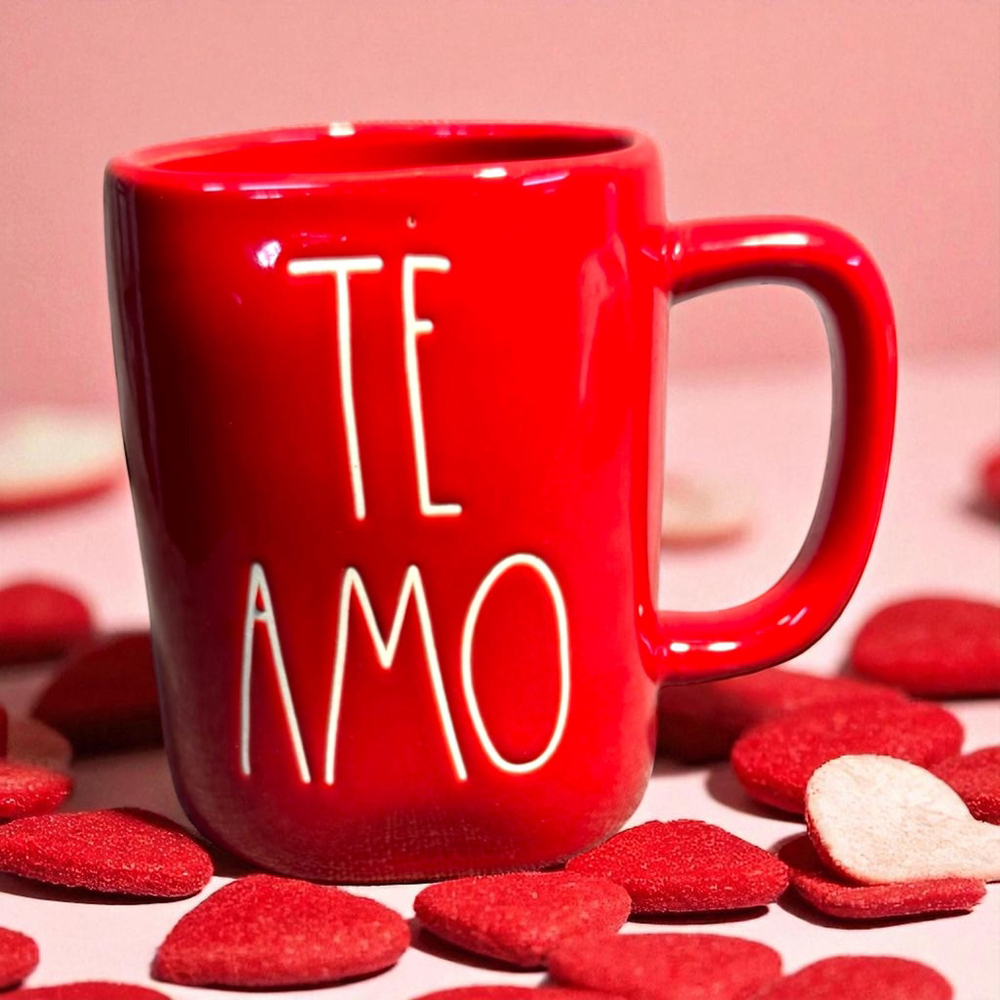 Rae Dunn TE AMO Mug Spanish For I Love You Wife Husband Girlfriend Boyfriend